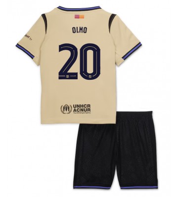 Barcelona Dani Olmo #20 Replik Auswärtstrikot Kinder 2025-26 Kurzarm (+ Kurze Hosen)